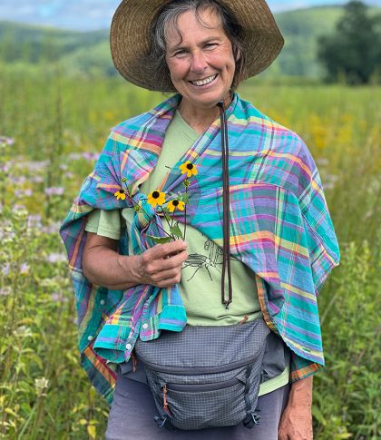 Claudia Knab-Vispo is a field botanist with the Farmscape Ecology Program at Hawthorne Valley Farm